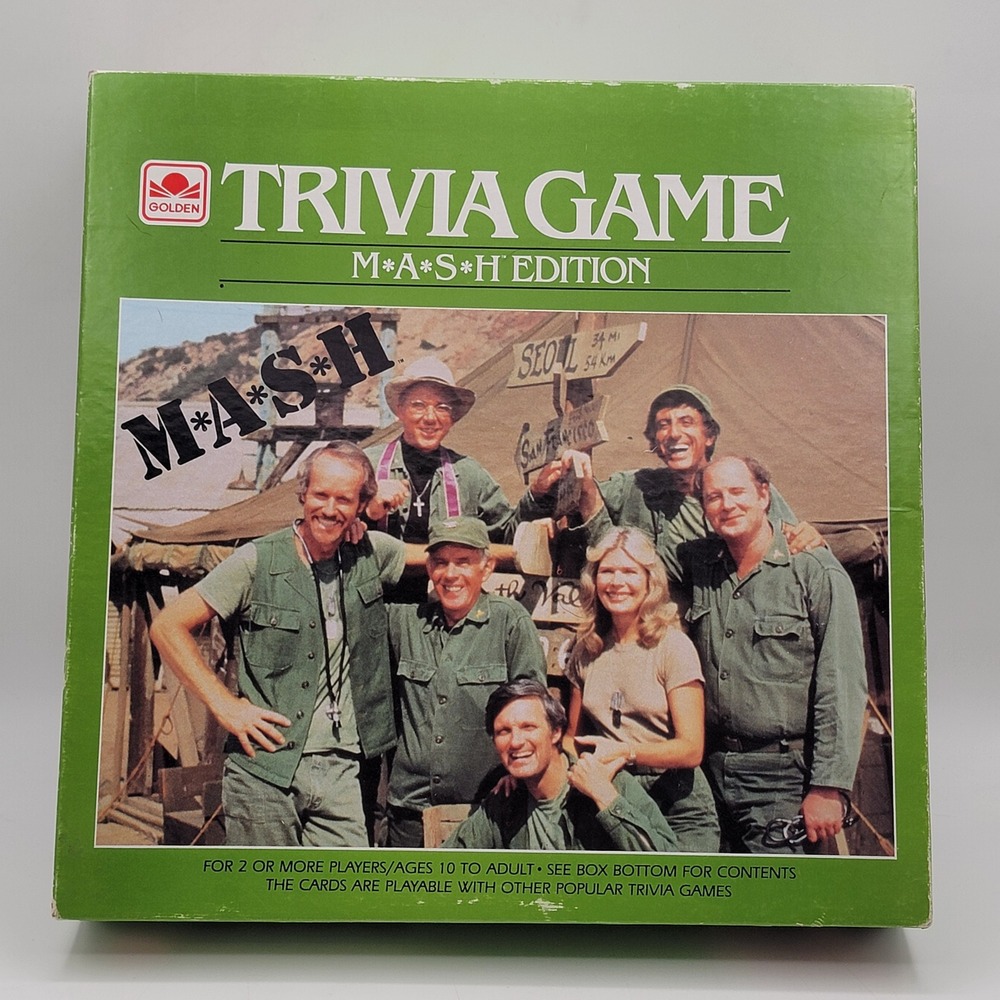 Golden‎ M*A*S*H Edition Trivia Game Board Game 4154 Vintage 1984 Good